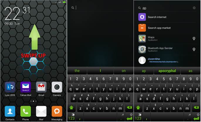 MIUI 6 Swipe Up Homescreen