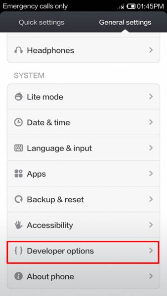 Tips MIUI : Kostumisasi MIUI Menggunakan Developer Options