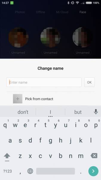 MIUI People Album Change Name
