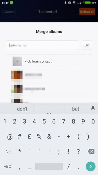 MIUI People Album Merge Album