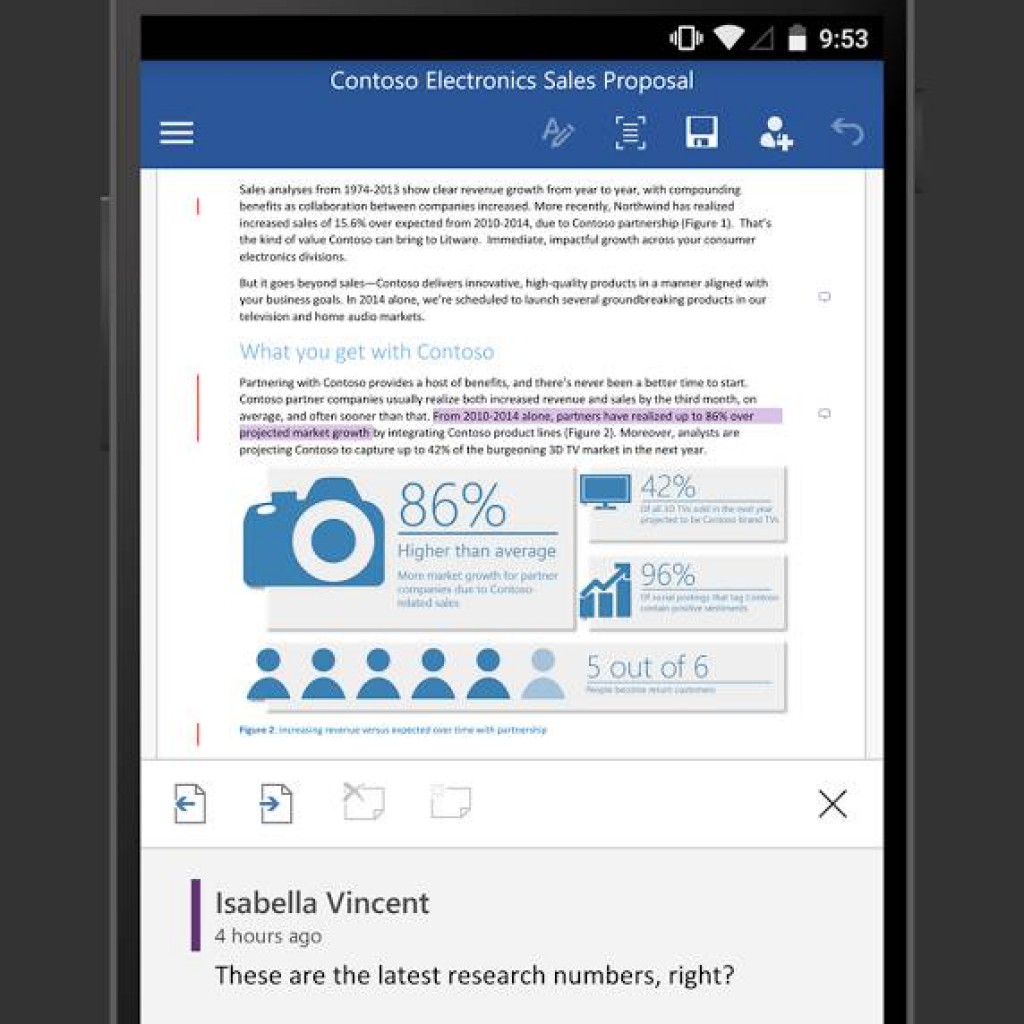 Microsoft Word, Excel & PowerPoint Kini Tersedia Untuk Android !