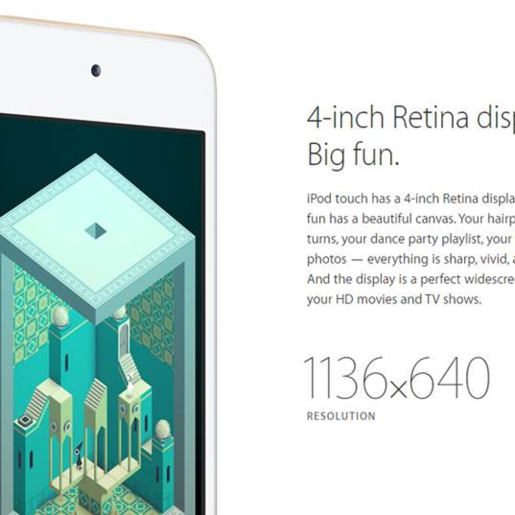 New iPod Touch Hadir Dengan Prosesor A8 & Kamera 8MP !
