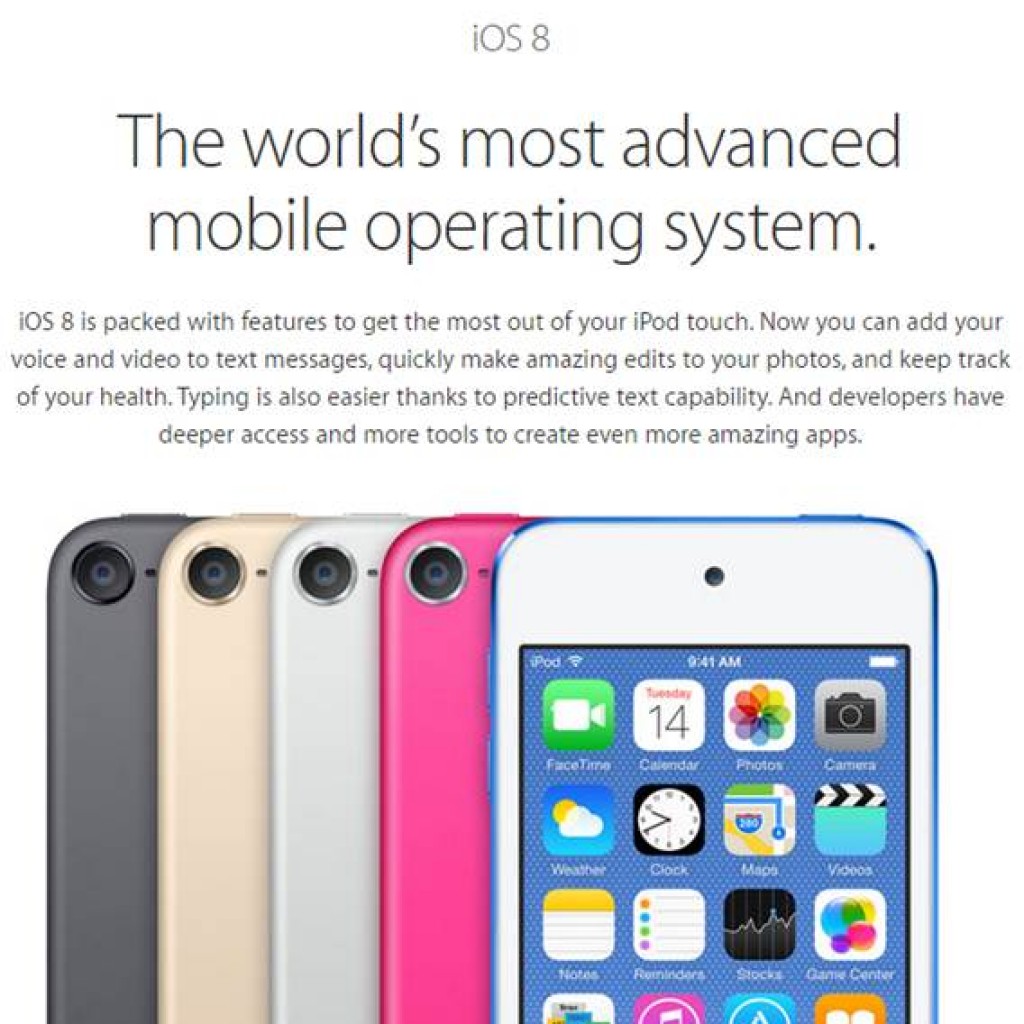 New iPod Touch Hadir Dengan Prosesor A8 & Kamera 8MP !