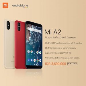 Mi A2 & Mi A2 Lite Resmi Masuk ke Indonesia, Harga 3,6 Jutaan !