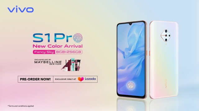 Vivo S1 Pro dengan Warna Fancy Sky Sudah Bisa Dipesan Mulai Hari Ini di Lazada
