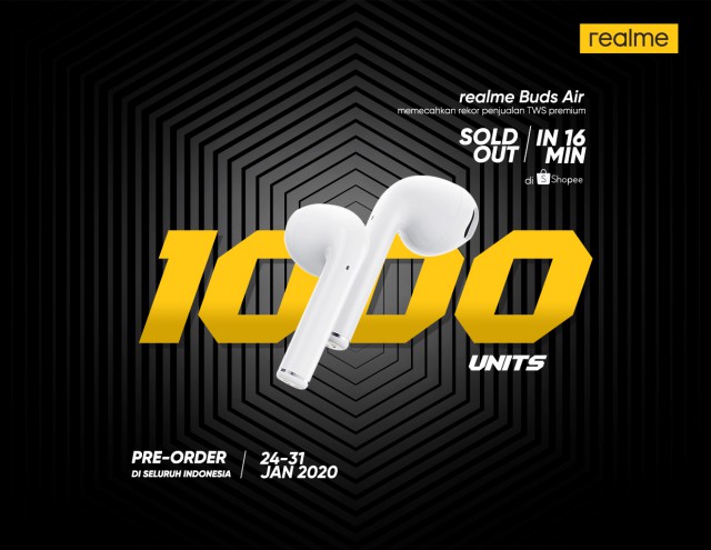 Realme Buds Air & Realme 5i Terjual Habis Pada Flash Sale Pertamanya di Shopee & realme.com