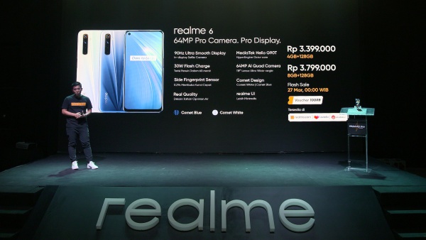 Realme 6 & Realme 6 Pro Diluncurkan, "64MP Pro Camera, Pro Display" Dijual Mulai 3 Jutaan !